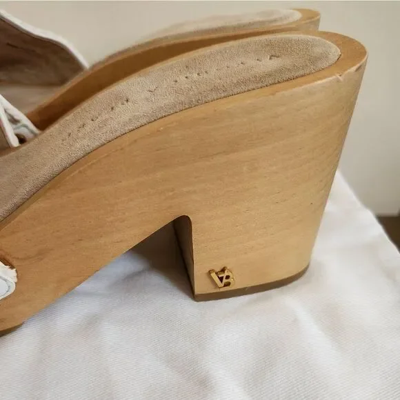 Veronica Beard Hannalee Woven Vamp w/Gold Studs Mules Sz.6.5 Ret.$330 in Dustbag - Picture 14 of 16